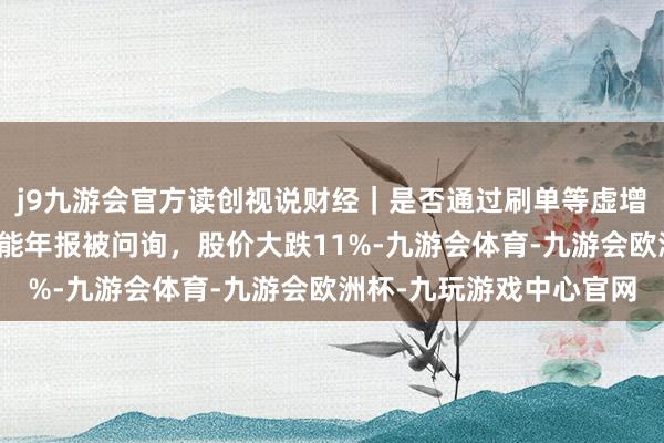 j9九游会官方读创视说财经｜是否通过刷单等虚增游戏业务活水？赛为智能年报被问询，股价大跌11%-九游会体育-九游会欧洲杯-九玩游戏中心官网