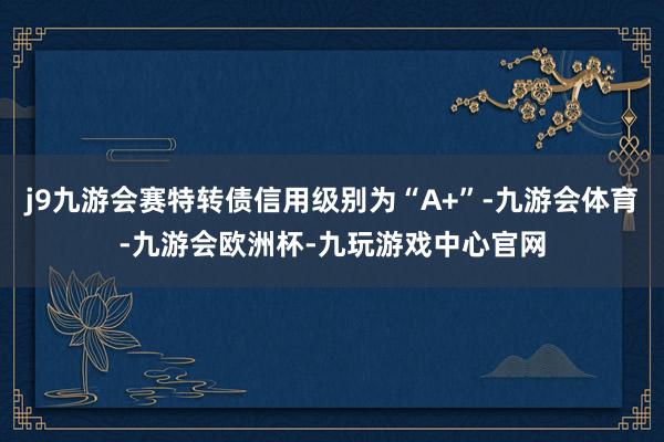 j9九游会赛特转债信用级别为“A+”-九游会体育-九游会欧洲杯-九玩游戏中心官网