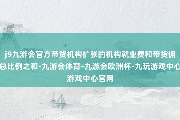 j9九游会官方带货机构扩张的机构就业费和带货佣金的总比例之和-九游会体育-九游会欧洲杯-九玩游戏中心官网