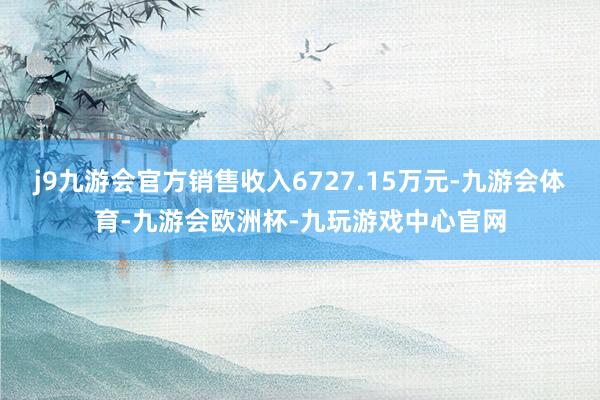 j9九游会官方销售收入6727.15万元-九游会体育-九游会欧洲杯-九玩游戏中心官网